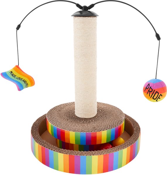 Frisco Pride Interactive Cat Scratcher Toy with Catnip slide 1 of 5