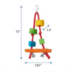 Frisco Loofah Swing Bird Toy slide 2 of 5