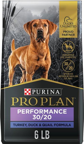 Purina Pro Plan Sport Performance All Life Stages High-Protein 30/20 Turkey, Duck & Quail Formula Dry Dog Food, 6-lb bag slide 1 of 9