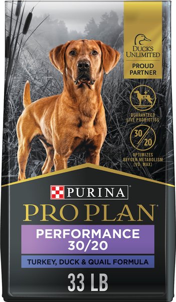 Purina Pro Plan Sport Performance All Life Stages High-Protein 30/20 Turkey, Duck & Quail Formula Dry Dog Food, 33-lb bag slide 1 of 9