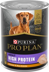 Purina Pro Plan Sport High Protein Chicken & Rice Entrée Wet Dog Food, 13-oz can, case of 12