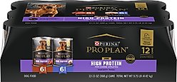 Purina Pro Plan Sport High Protein Variety Pack Wet Dog Food, 13-oz can, case of 12