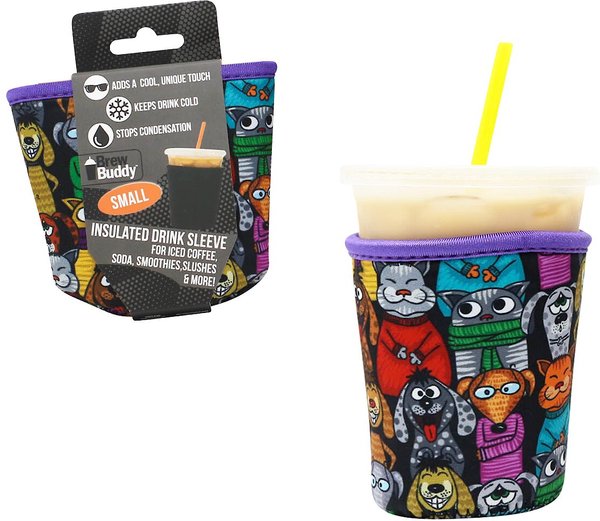 BREW BUDDY Furry Friends Insulated Drink Sleeve, Small slide 1 of 1