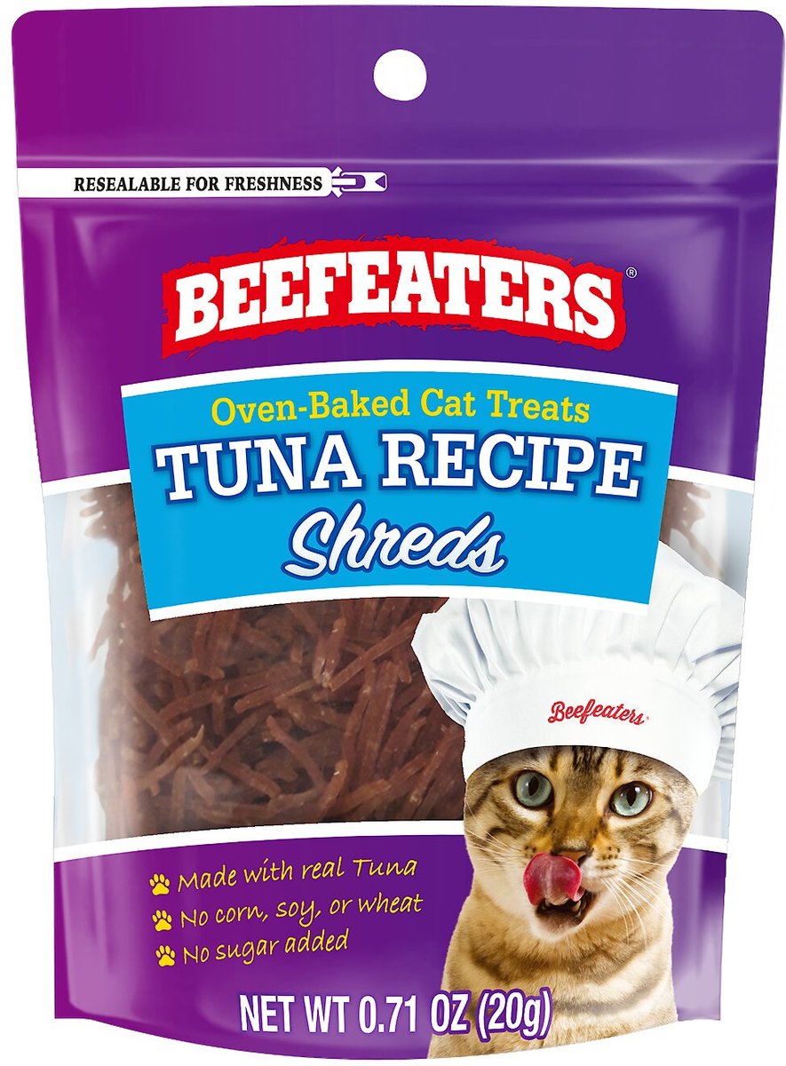 BEEFEATERS Tuna Shreds Dehydrated Cat Treat, 1.41oz bag, case of 12