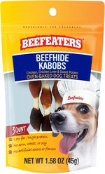 Beefeaters Beefhide Kabobs Jerky Dog Treat, 1.58-oz, case of 12