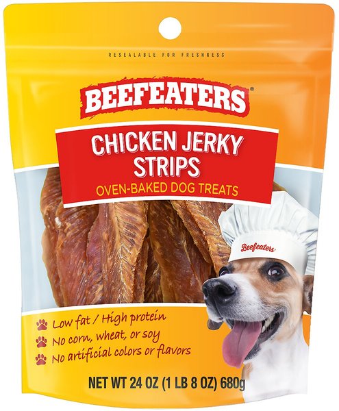 Beefeaters Chicken Strips Jerky Dog Treat, 24-oz bag slide 1 of 5