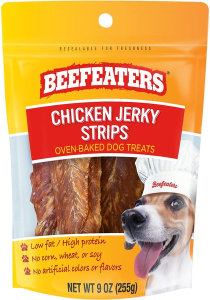 Beefeaters Chicken Strips Jerky Dog Treats, 9-oz bag slide 1 of 2