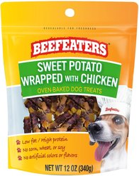 Beefeaters Sweet Potato Wrap Chicken Jerky Dog Treats, 12-oz bag