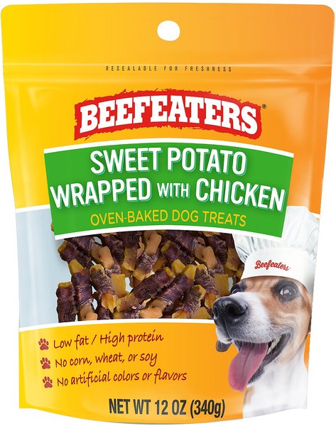 Beefeaters Sweet Potato Wrap Chicken Jerky Dog Treats, 12-oz bag slide 1 of 2