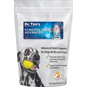 Dr. Tim's Synovial Flex Advanced Regular Chicken Flavor Joint Mobility Dog Supplement, 60 count