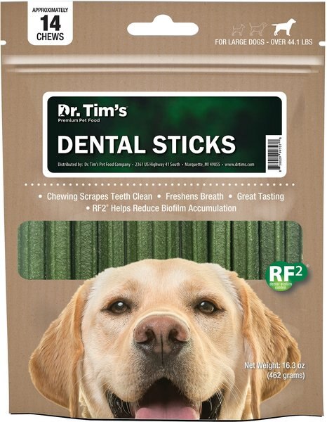 Dr. Tim's CLENZ-A-DENT Large Dog Dental Chews, 14 count slide 1 of 4