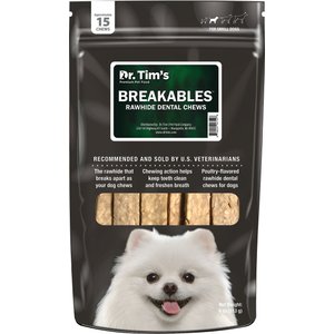 Dr. Tim's Breakables Small Dog Dental Chews, 15 count