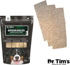 Dr. Tim's Breakables Dental Chews for X-Large Dogs, 15 count