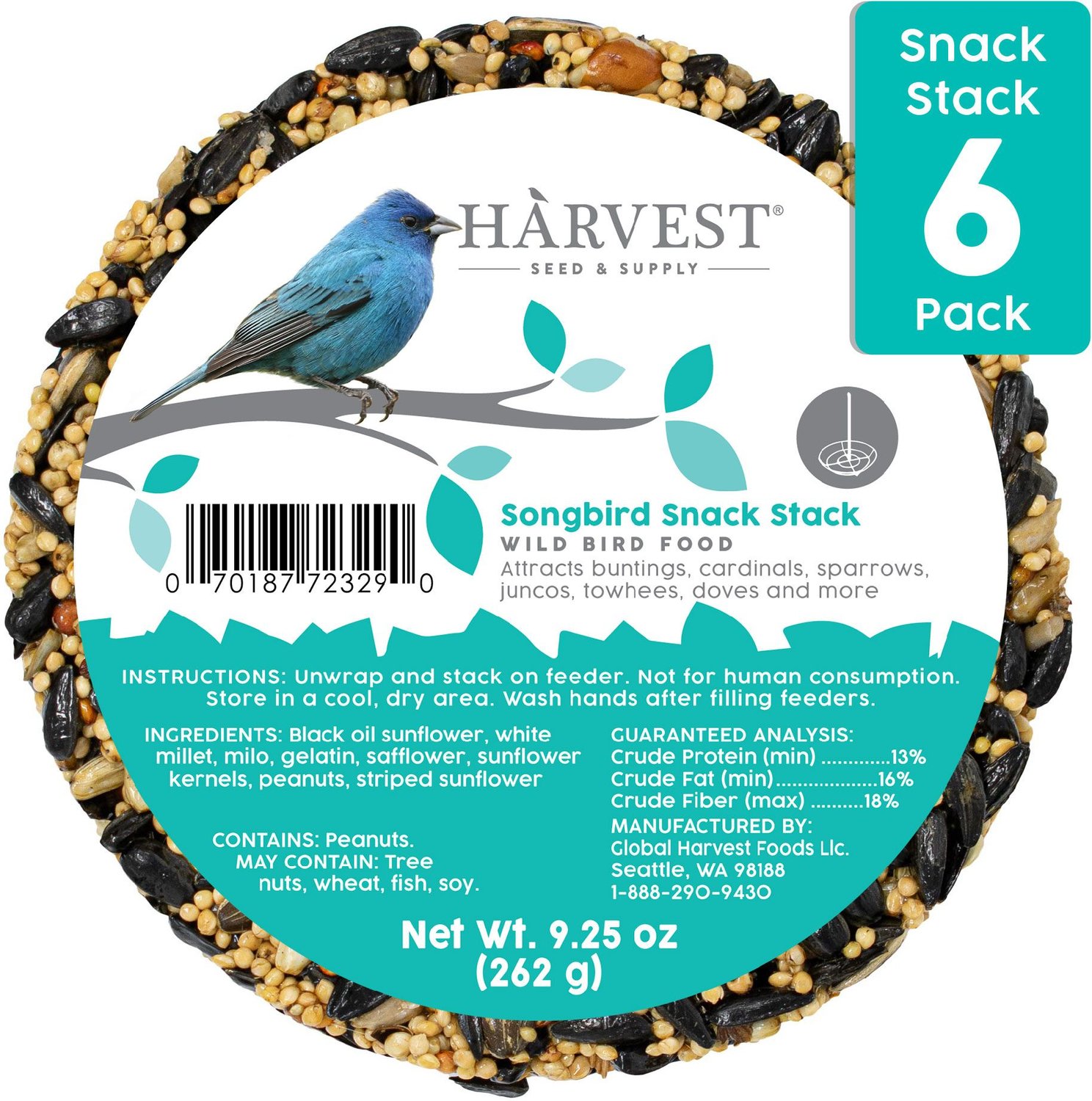 harvest seed and supply snack stack