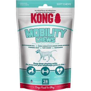 KONG Mobility Soft & Chewy Dog Supplement, 28 Pieces