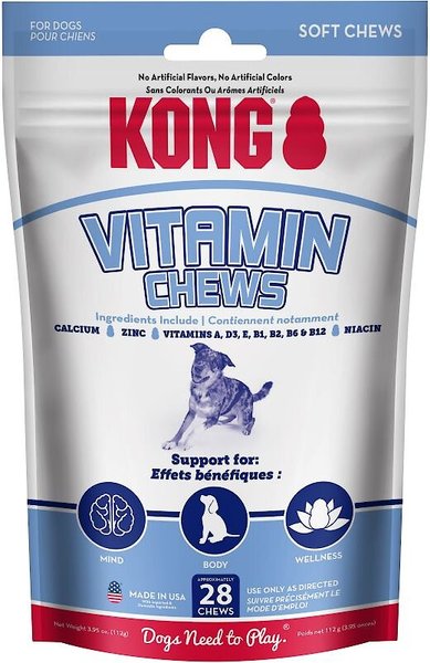KONG Vitamin Soft & Chewy Dog Treats, 28 Pieces slide 1 of 6