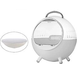 Furrytail Space Capsule Cat Bag & Cat Carrier, Small, white