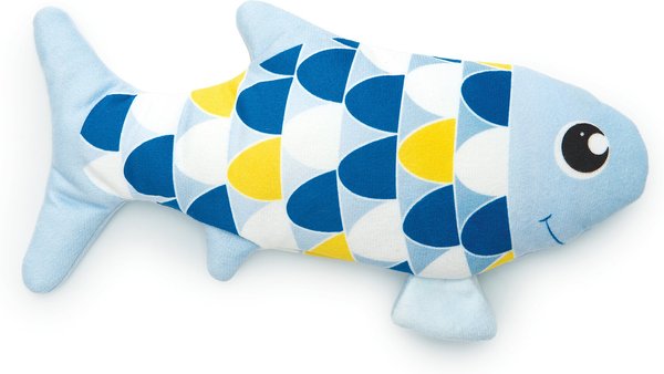 Catit Groovy Fish Plush Cat Toy with Catnip, Blue slide 1 of 6