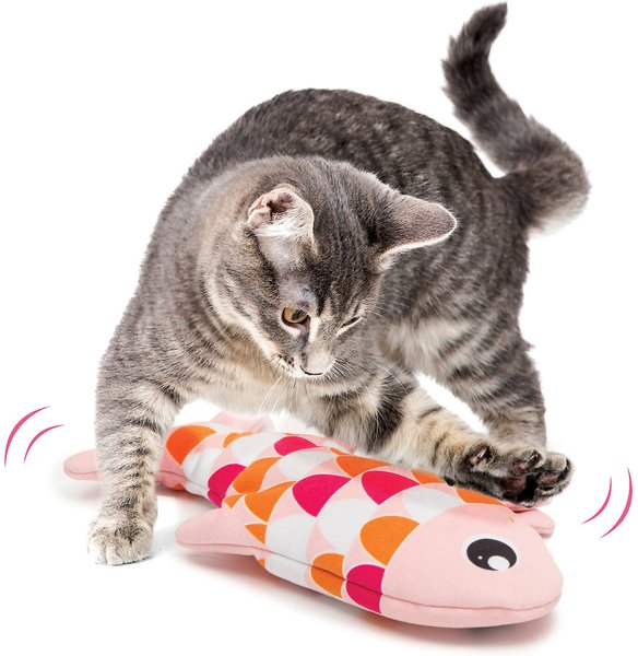 Catit Groovy Fish Plush Cat Toy with Catnip
