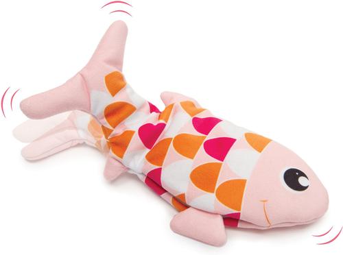 Show full view: Catit Groovy Fish Plush Cat Toy with Catnip, Pink slide 3 of 7