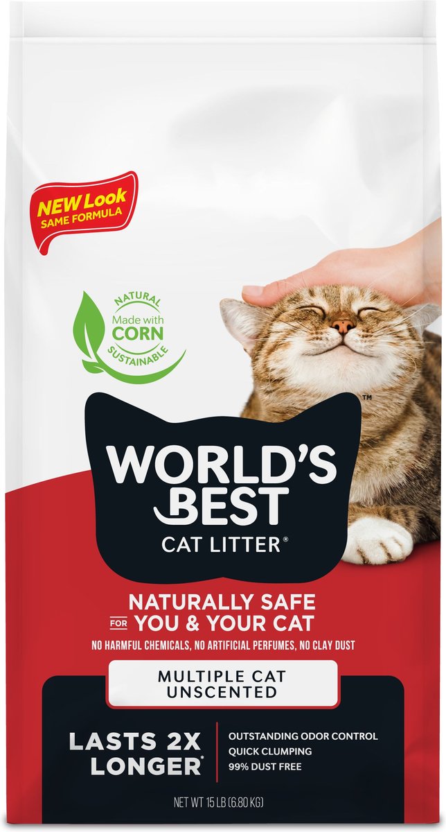 World’s Best Multi-Cat Clumping Corn Cat Litter