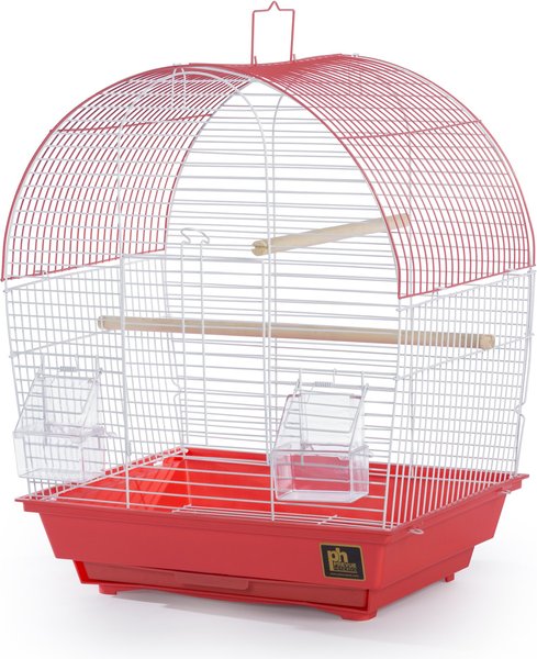 Prevue Pet Products Southbeach Dome Top Bird Cage, Coral/White slide 1 of 9