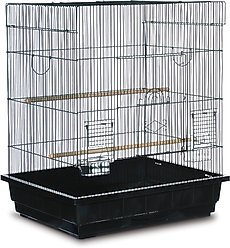 Prevue Pet Products Keet/Tiel Square Roof Bird Cage, Black