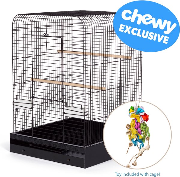 Prevue Pet Products Keet/Tiel Bird Cage with Toy, Black slide 1 of 9
