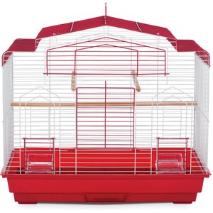 Prevue Pet Products Cockatiel Flight Bird Cage, Red/White