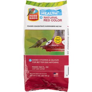 More Birds Bird Health+ Natural Red Powder Nectar Concentrate Hummingbird Food, 2-lb bag