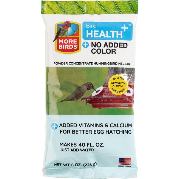 MORE BIRDS Bird Health+ Clear Powder Nectar Concentrate Hummingbird