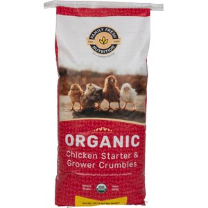 Family Fresh Nutrition Organic Chick Starter & Grower Crumbles Chicken Food, 40-lb bag