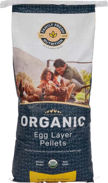 Family Fresh Nutrition Organic Egg Layer Pellets Chicken Food, 20-lb bag slide 1 of 1