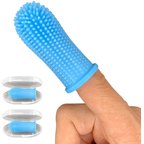 Jasper Finger Dog & Cat Toothbrush, 2 count, Blue