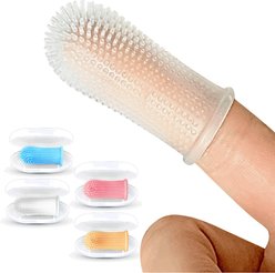 Jasper Finger Dog & Cat Toothbrush, 4 count, Multi Color