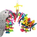 SunGrow Rainbow Foraging Chew Blocks Parakeet & Birds Toys