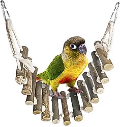 SunGrow Parakeet & Bearded Dragon Ladder Rope Bridge Bird & Reptile Toy