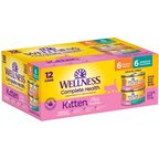 Wellness Complete Health Kitten Variety Pack Grain-Free Canned Cat Food, 3-oz, case of 12