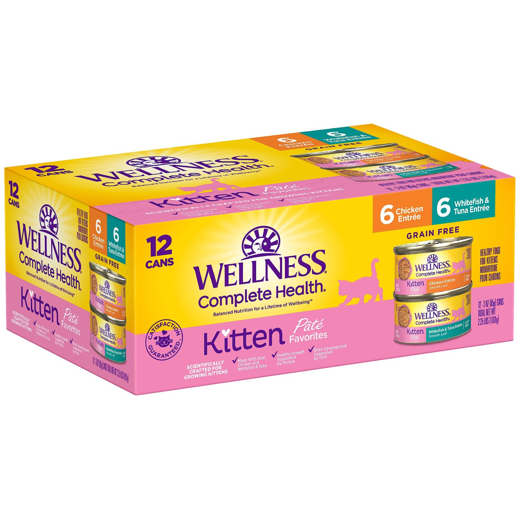 WELLNESS Complete Health Kitten Variety Pack Grain Free