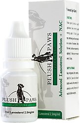 Plush Paws Products Advanced Lanosterol Solution + Nac Dog Eye Care, 1 count