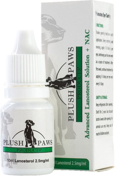 Plush Paws Products Advanced Lanosterol Solution + Nac Dog Eye Care, 1 count slide 1 of 10