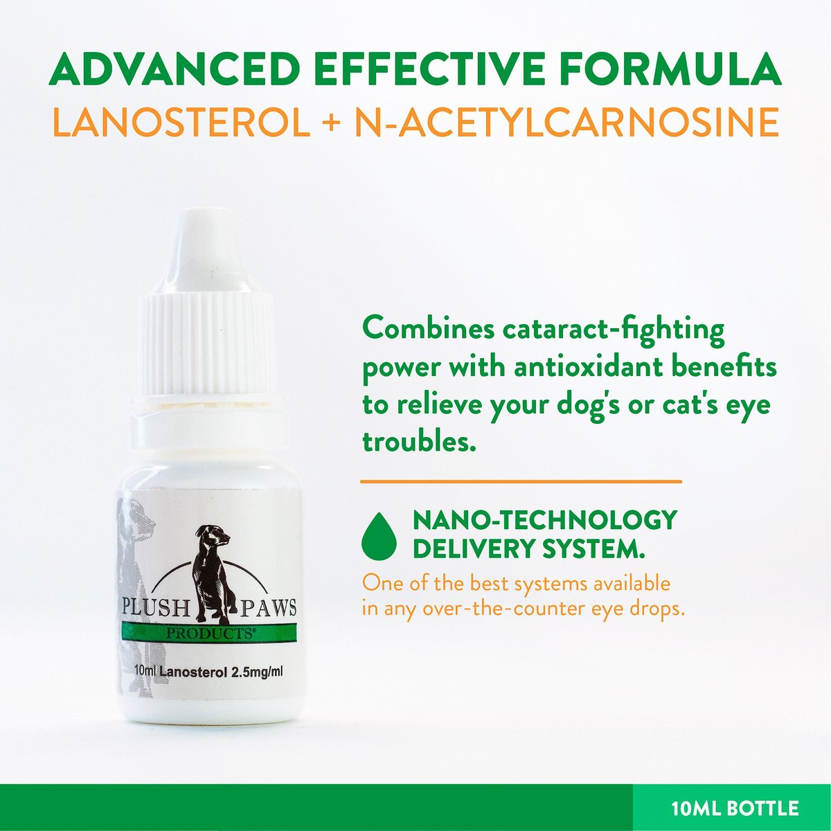 Lanosterol drops for clearance dogs