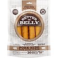 Better Belly Pork Hide Smoke Flavor Rolls Dogs Treats, Small, 20 count