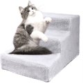 Coziwow by Jaxpety Removable Cover Cat & Dog Stairs, 3-step, White