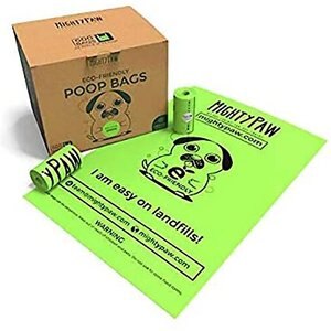 Mighty Paw Earth Friendly Poop Bags, Scented, Green, 40 Rolls