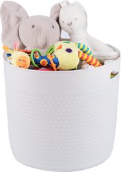 Hanamya Storage Organizer Cat & Dog Storage Basket, Off White