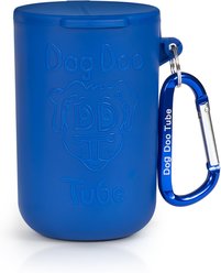 DDT Dog Doo Tube Portable Trash Can, Medium, Blue