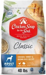 Chicken Soup for the Soul Chicken, Turkey, & Brown Rice Recipe Dry Dog Food, 40-lb bag slide 1 of 9