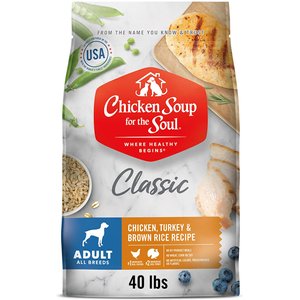 Chicken Soup for the Soul Adult Chicken, Turkey & Brown Rice Recipe Dry Dog Food, 40-lb bag