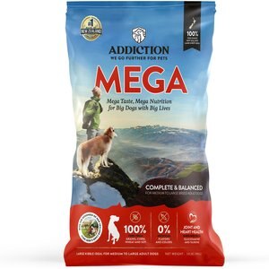 Addiction Mega Complete Balanced Grain-Free Medium to Large Breed Adult Dry Dog Food, 20-lb bag